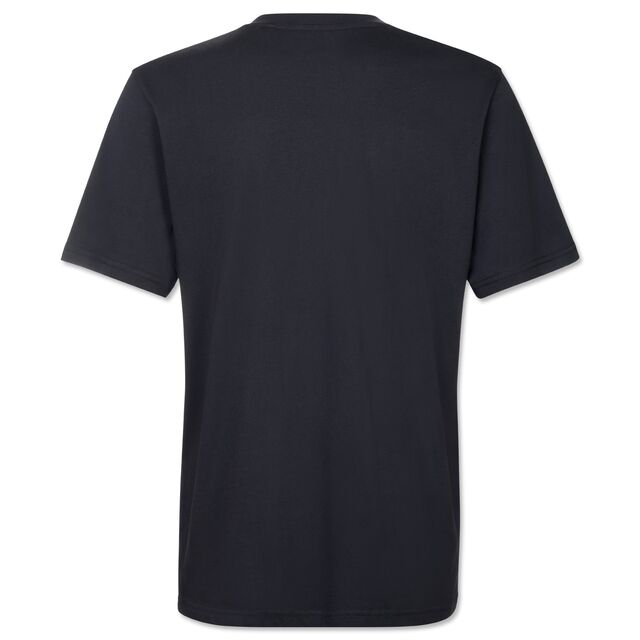 schwarze Rückseite des T-Shirts