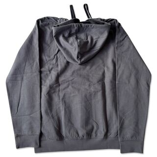 graue Rückseite des Hoodies