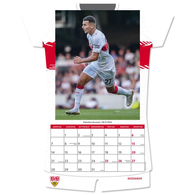 VfB shirt calendar 2026