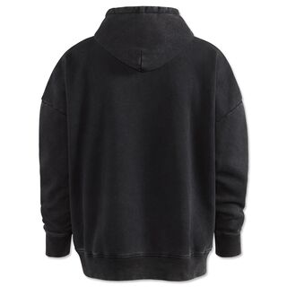 schwarze Rückseite des Hoodies
