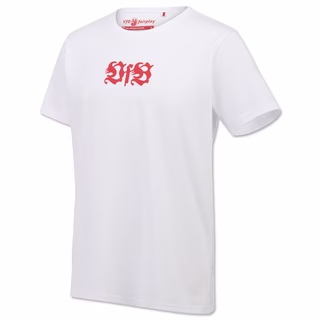 weißes T-Shirt mit rotem VfB Logo