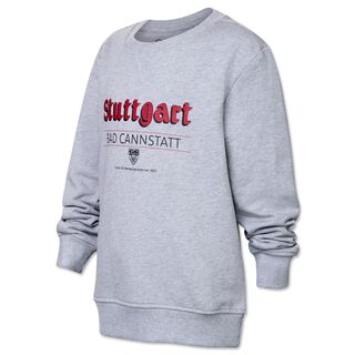 grauer Hoodie mit der Aufschrift Stuttgart Bad Cannstatt und dem VfB Wappen
