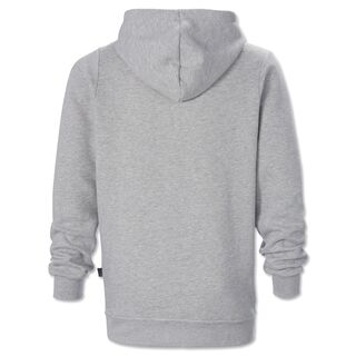 graue Rückseite des Hoodies