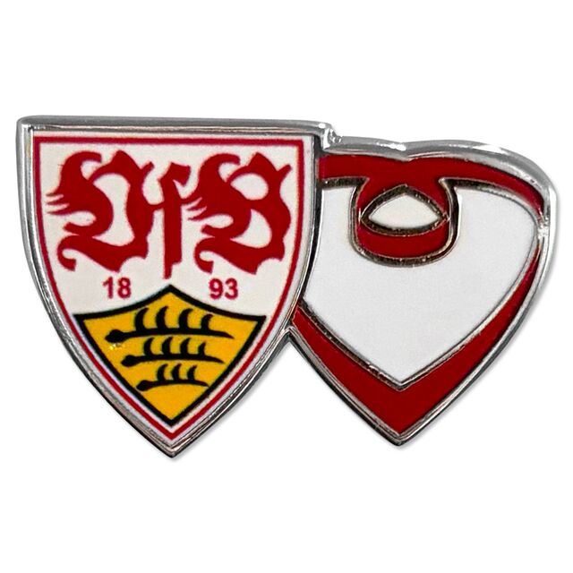 Pin im VfB Wappen und Stiftung Brustring Style 