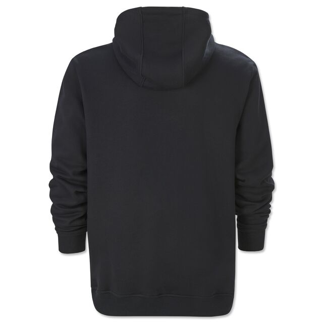 schwarze Rückseite des Hoodies