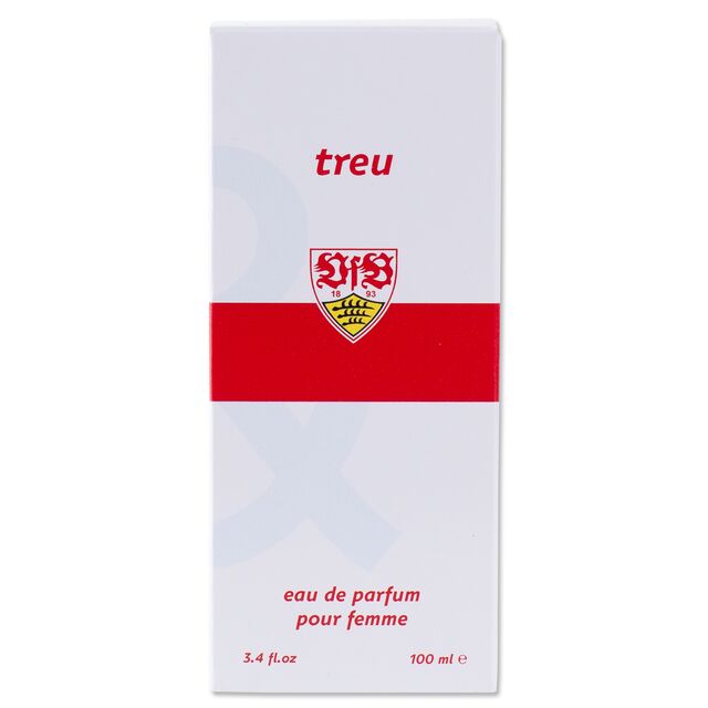 Verpackung VfB Damenparfum treu eau de parfum pour femme
