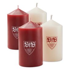 VfB pillar candles set of 4