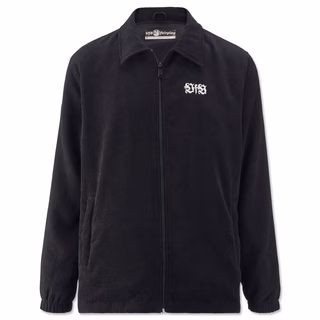 Jacke mit Zipper und Schriftzug VfB auf der Brust 