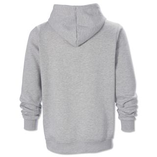 graue Rückseite des Hoodies