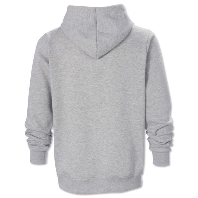 graue Rückseite des Hoodies