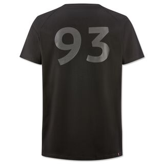 schwarze Rückseite des VfB T-Shirts Achtzehn93 mit grauer 93