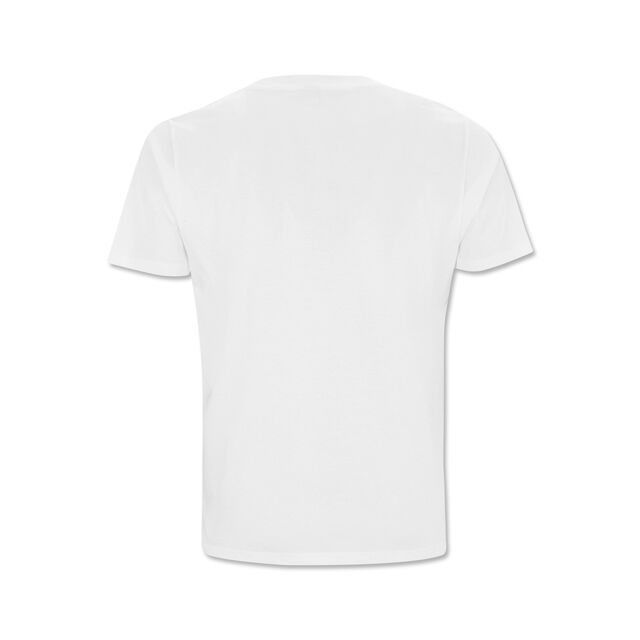 weiße Rückseite des T-Shirts