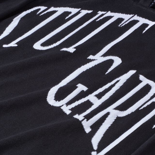 Nahaufnahme der Aufschrift Stuttgart auf dem Hoodie