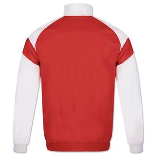 weiß-rote Rückseite der VfB JAKO Retro Jacke