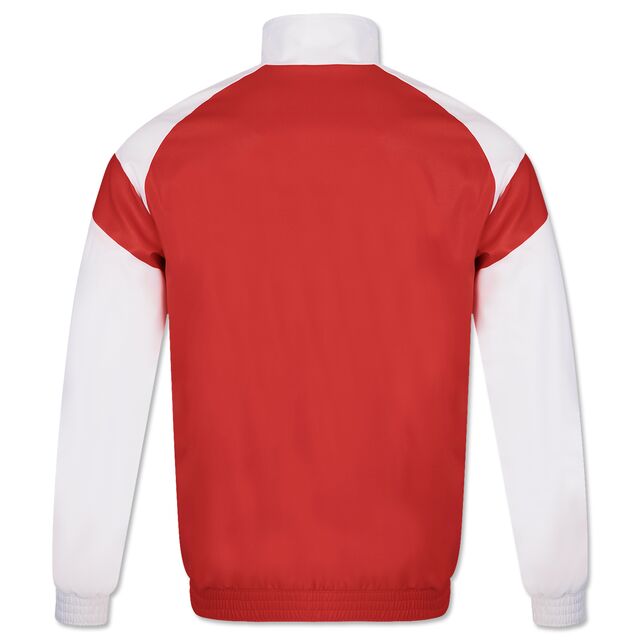 weiß-rote Rückseite der VfB JAKO Retro Jacke