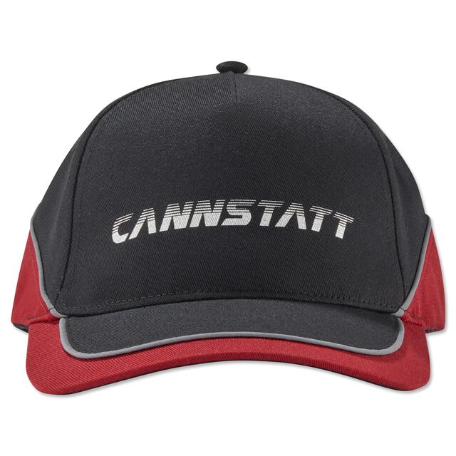 Cap in schwarz und rot mit Cannstatt Schriftzug 