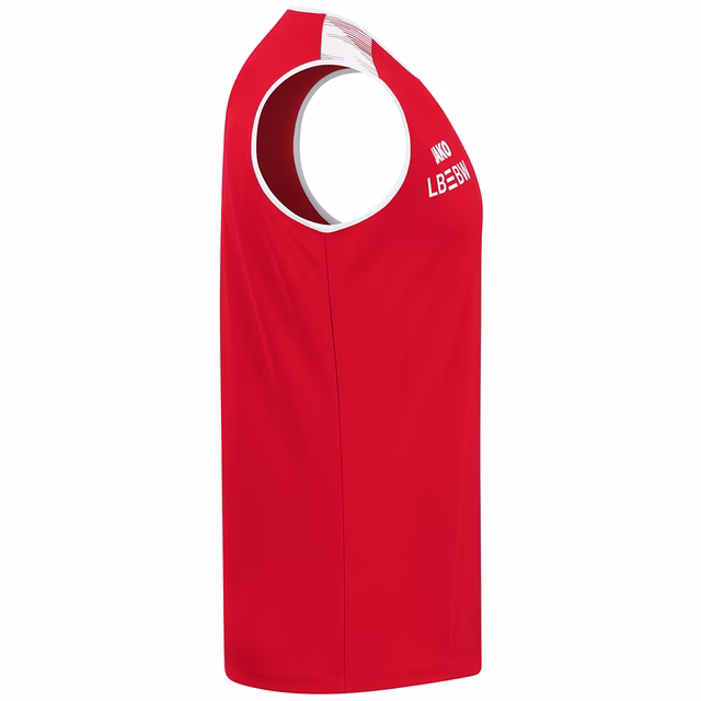 Seitenansicht des roten Tanktops