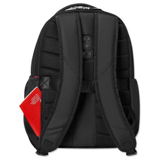 schwarze Rückseite des VfB Rucksacks Wappen