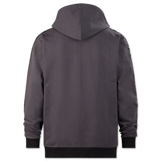 schwarze Rückseite des CL Zip-Hoodies Puls