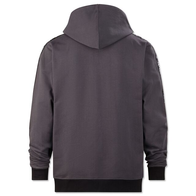schwarze Rückseite des CL Zip-Hoodies Puls