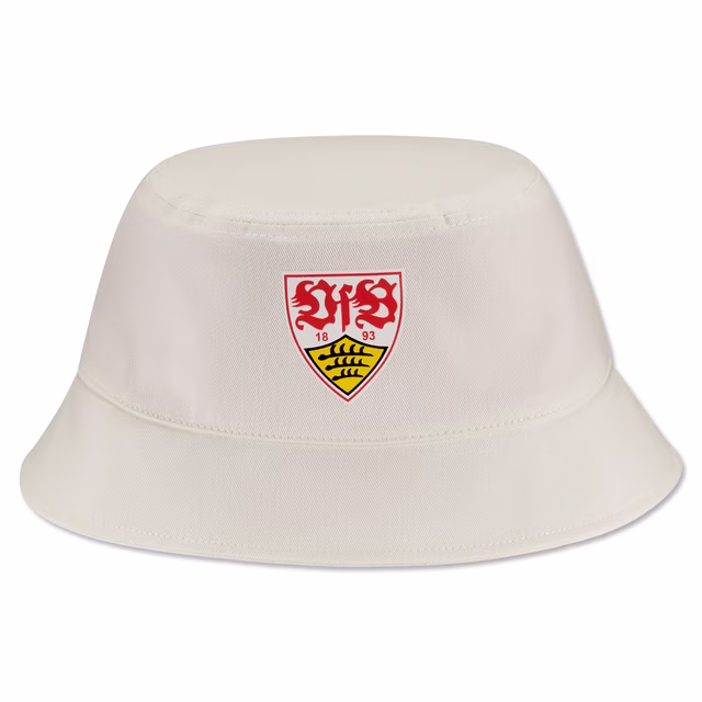 weißer Fischerhut mit VfB Wappen