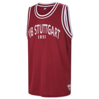 Tanktop in Rot mit VfB Stuttgart 1893 Schriftzug 