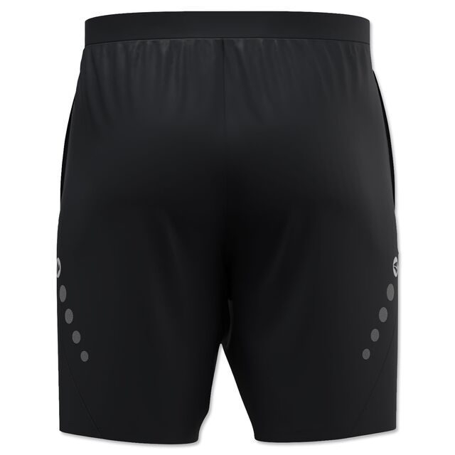 schwarze Rückseite der Trainingsshorts 25/26 mit JAKO Punkten