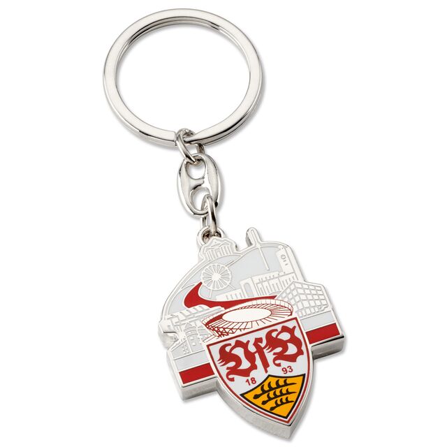 Stadion und andere VfB Sehenswürdigkeiten als Schlüsselanhänger