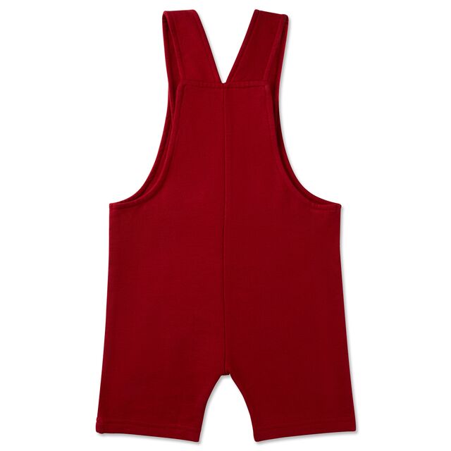 rote Rückseite der VfB Baby Latzhose Fritzle