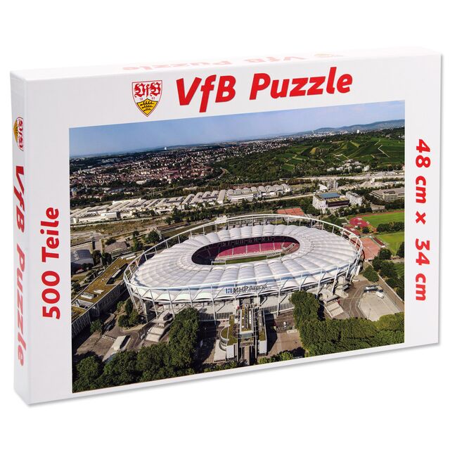 Fotopuzzle der MHP Arena mit 500 Teilen
