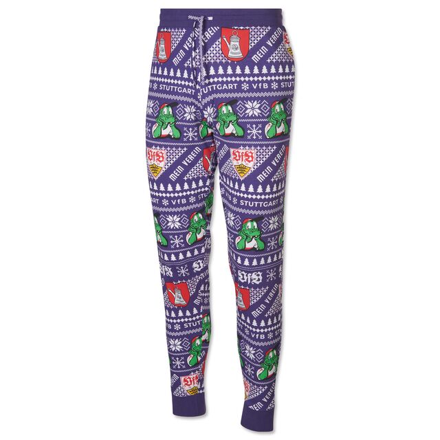 Schlafanzug Hose mit Kanne, Fritzle, VfB Wappen und Weihnachtsmotiven