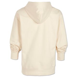 cremefarbene Rückseite des Hoodies