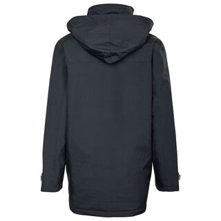 schwarze Rückseite der Outdoorjacke