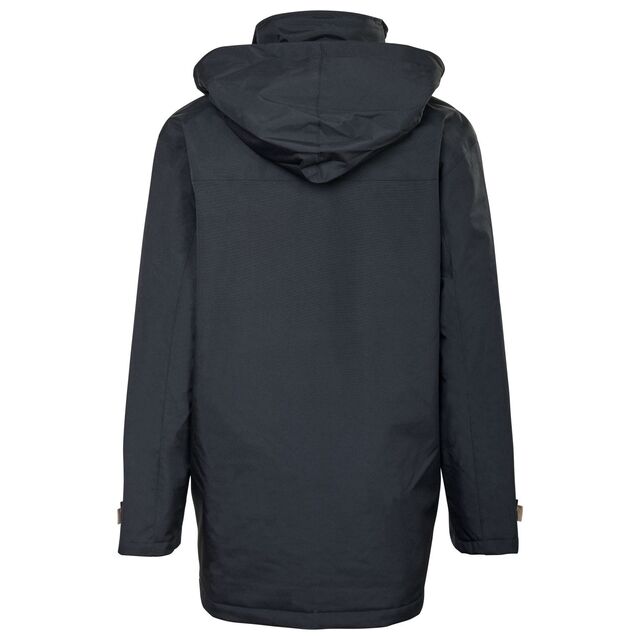 schwarze Rückseite der Outdoorjacke