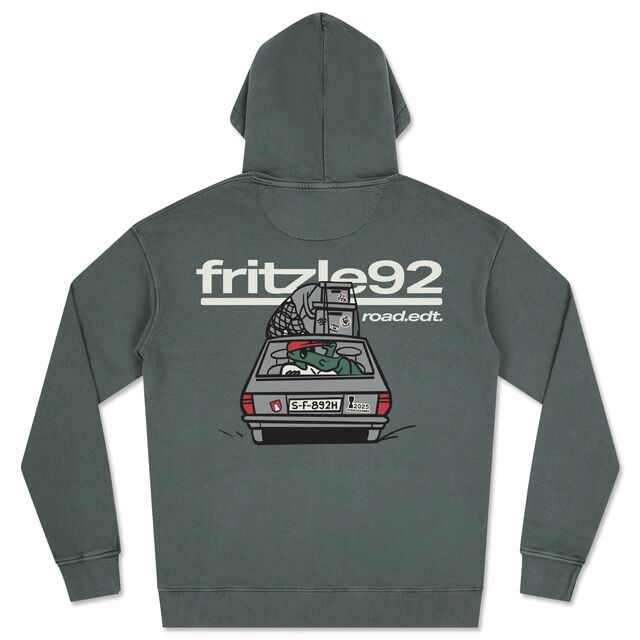 VfB Hoodie Fritzle unterwegs