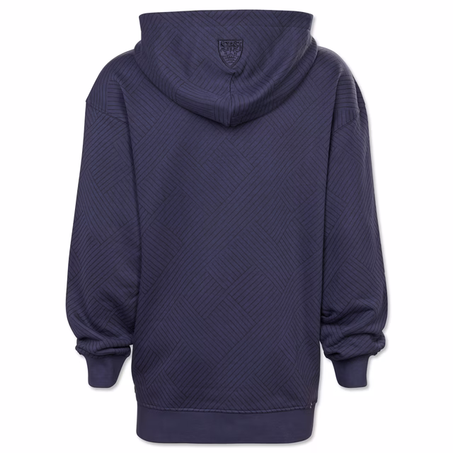 Rückseite des Hoodies mit VfB Wappen auf der Kapuze