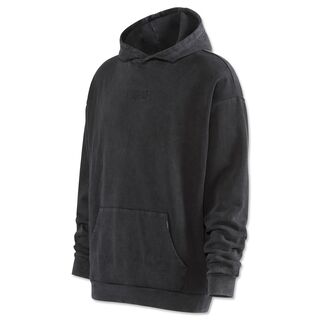 schwarzer Hoodie mit kleinem VfB Logo und Seitentaschen
