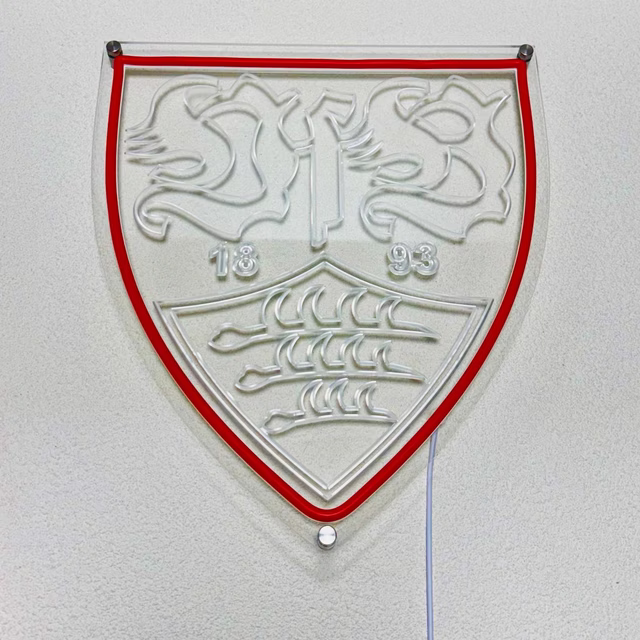 VfB Wappen als LED Lampe