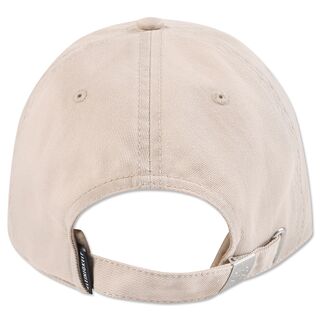 beigefarbene Rückseite der Kappe mit Schnalle zur Größeneinstellung