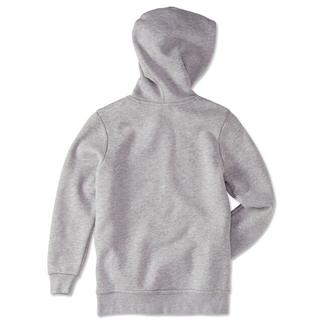 graue Rückseite des Hoodies