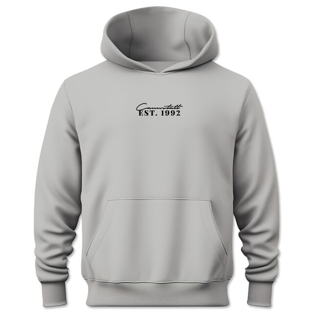 Grauer Hoodie mit Fritzle im Jeans look 