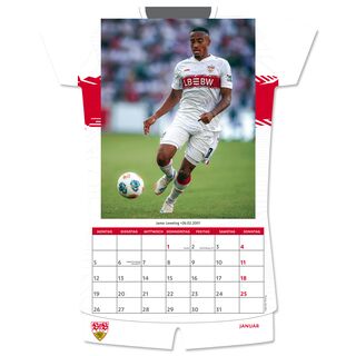 VfB shirt calendar 2026