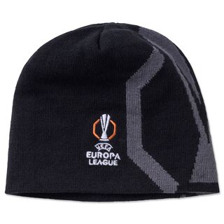 schwarze Beanie mit Europa League Logo 