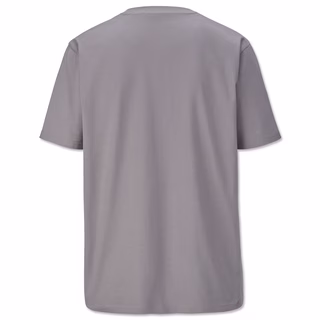 graue Rückseite des T-Shirts