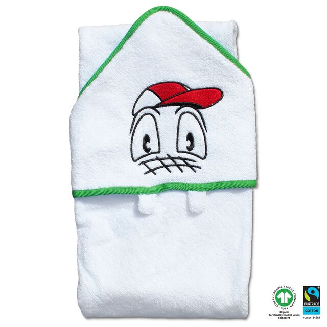 Weißes Kapuzentuch mit Fritzle Gesicht 