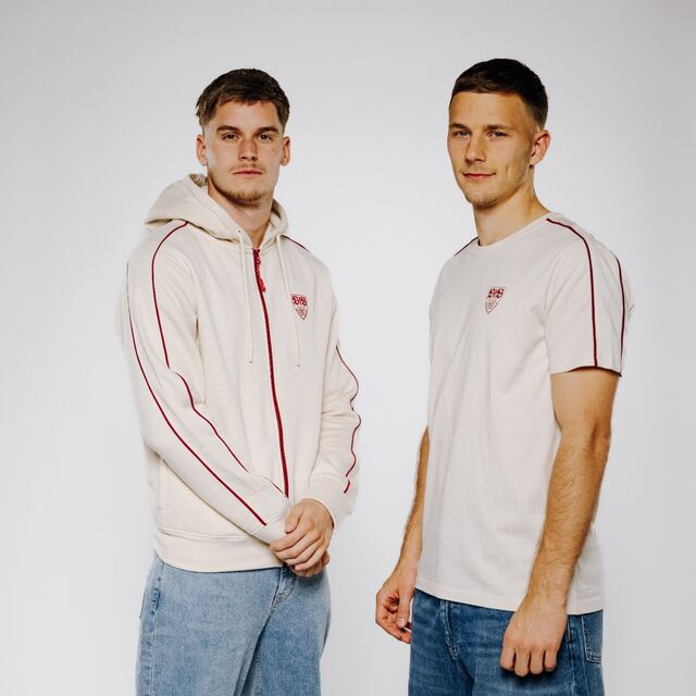 T-Shirt Linie und Hoodie Linie getragen von Spieler Yannik Keitel und Ramon Hendriks 