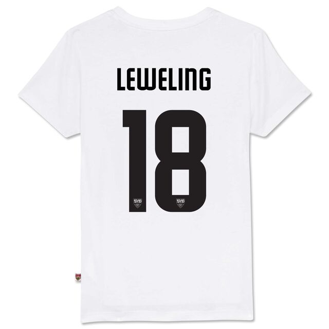 Rückseite mit Spielername Leweling und Nummer 18 