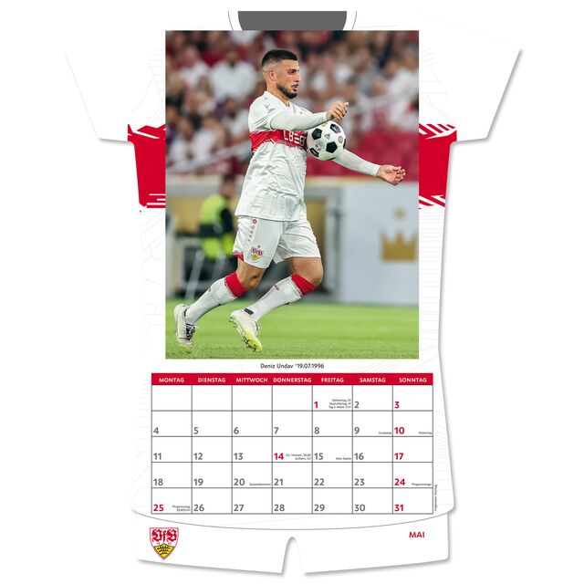VfB shirt calendar 2026
