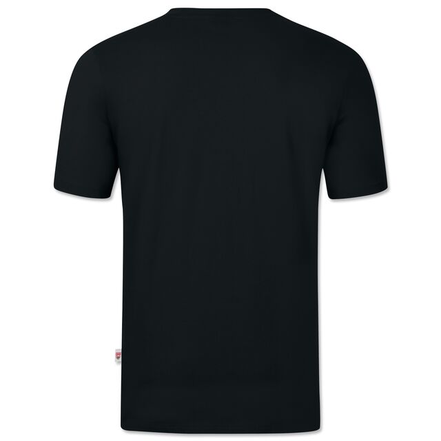 schwarze Rückseite des VfB T-Shirts Wappenstick