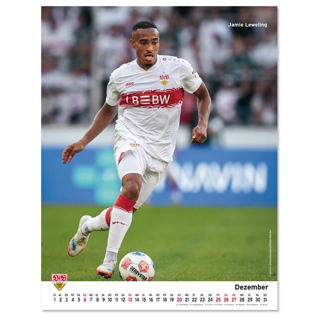 Kalenderblatt Dezember mit Jamie Leweling